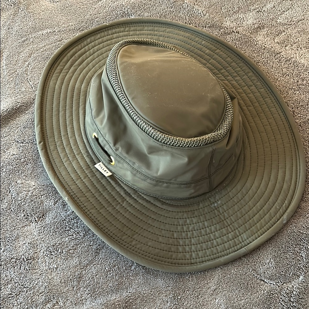 Olive Green Wide Brim Sun Hat